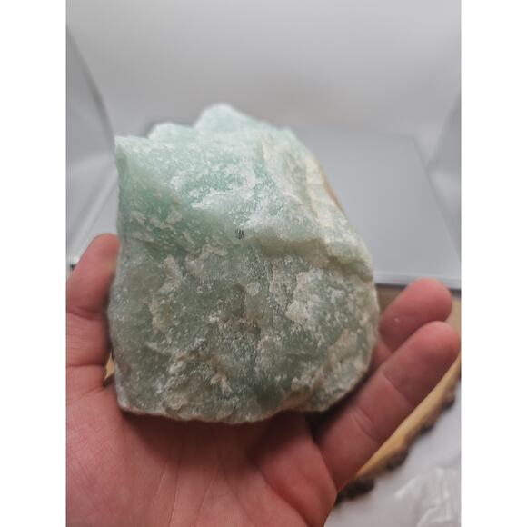 Green Aventurine rough chunk Brazil 2.61lb - Picture 12 of 12